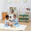 Teamson Kids Little Helper Farmer’s Market Prentend Play Stand with Storage Bins, Awning & Accessories