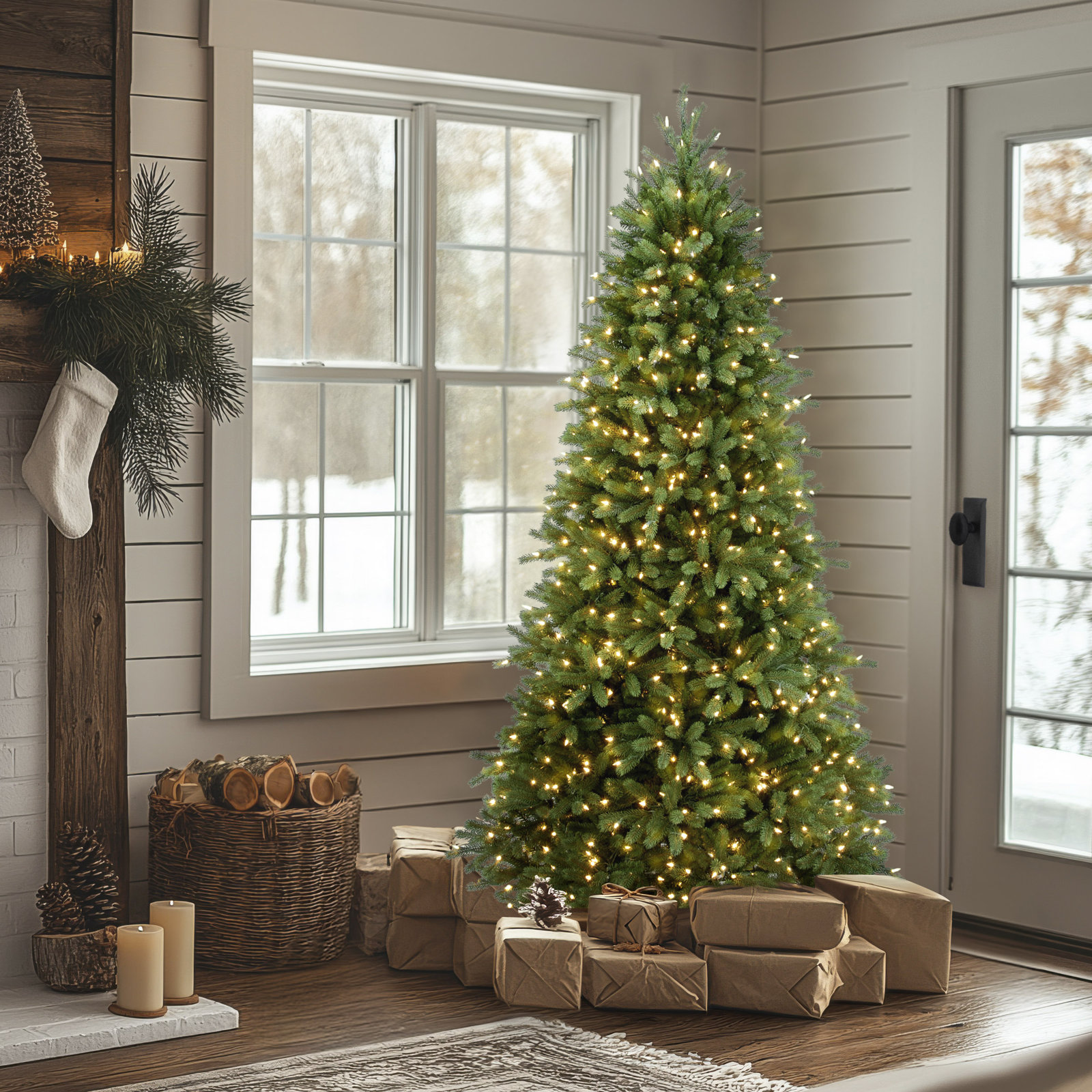 Jersey 7.5' Pre-Lit Fir Tree
