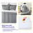8 Piece Quilted Solid Stripe Comforter, Sheet Set And Mattress Protector Bedding Bundle, Full-122547339-122547338