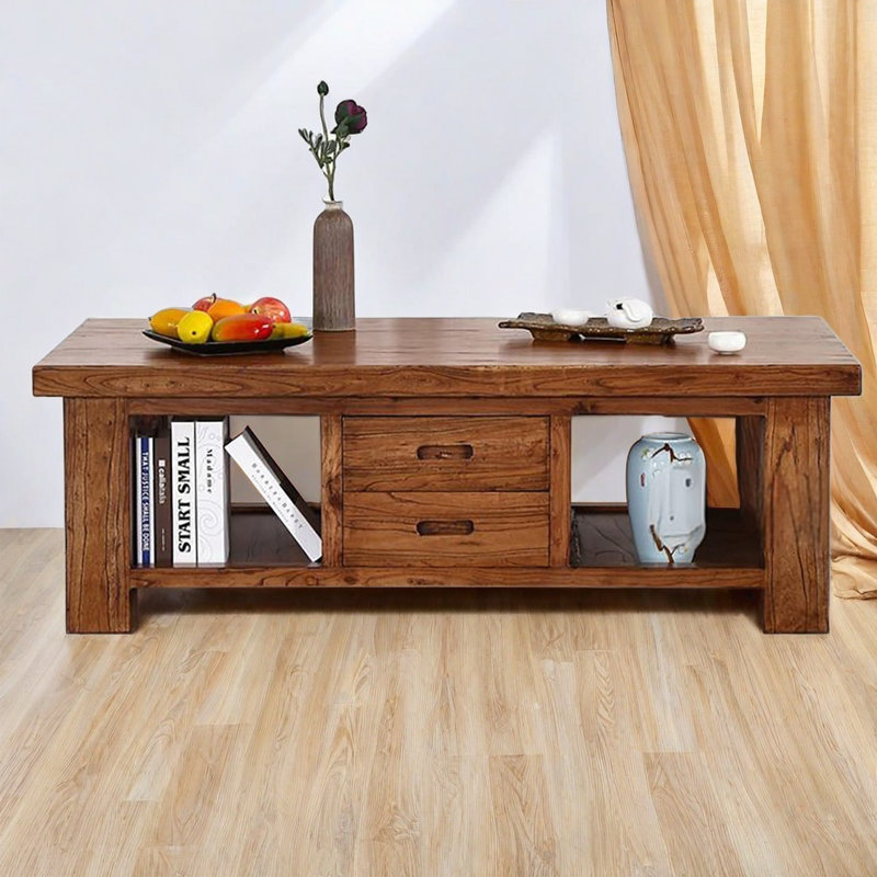 Simple elm coffee table
