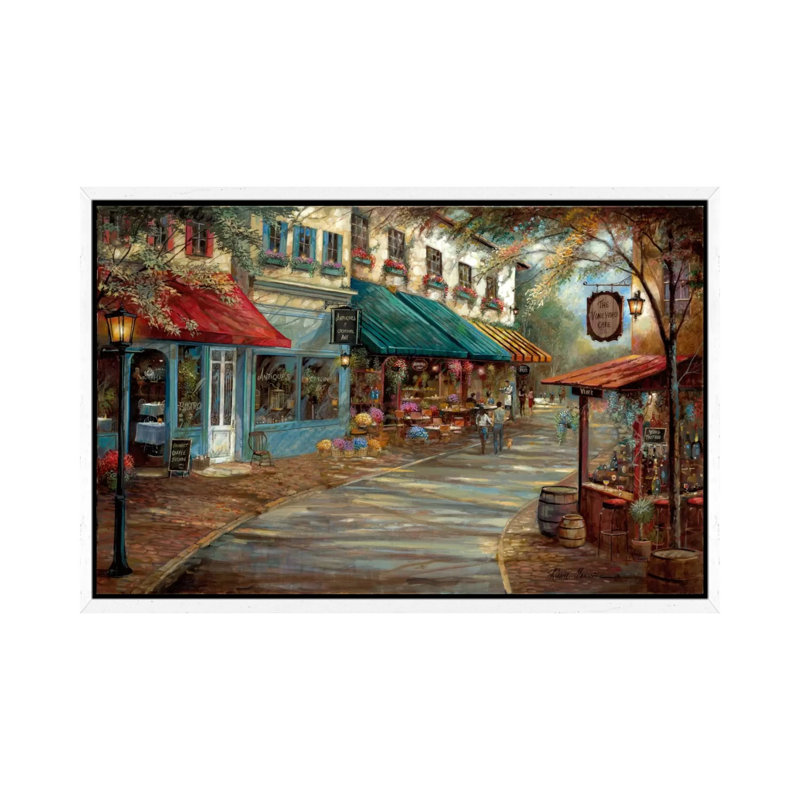 Romantic Interlude by Ruane Manning - Print on Canvas, White Floater Framed, 66.04 cm H x 45.72 cm W