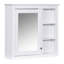 Armoire de rangement murale de salle de bain 30 po x 28 po, rangement dissimulé, design moderne, fabrication en miroir de verre, style