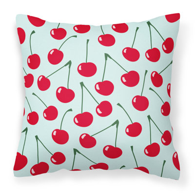 Coussin décoratif intérieur/extérieur cerises
