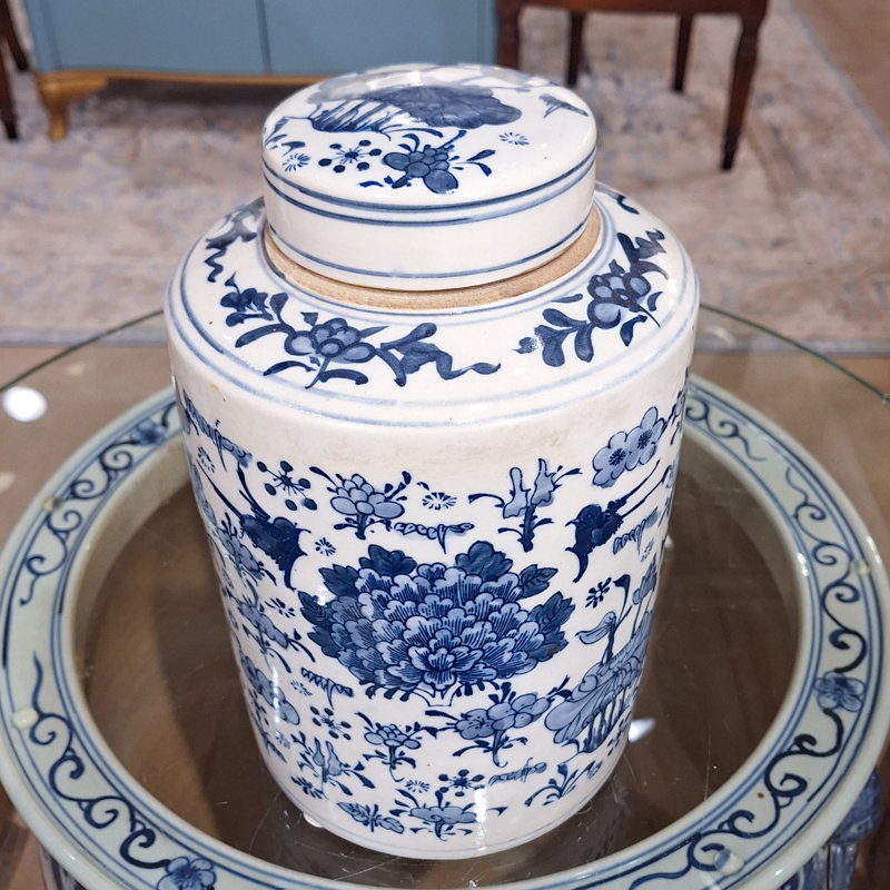 Handmade Porcelain China Ginger Jar