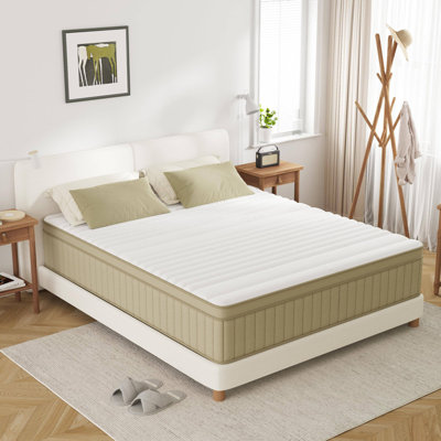 Mattress  10&14Inch Firm Mattress In A Box,Hybrid Memory Foam Mattress With Individual Pocket Spring For Motion Isolation & Pressure Relief, Certipur-US