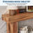 63" Long Narrow Rectangular Console Table, Farmhouse Wood Entryway Table for Hallway-41142956