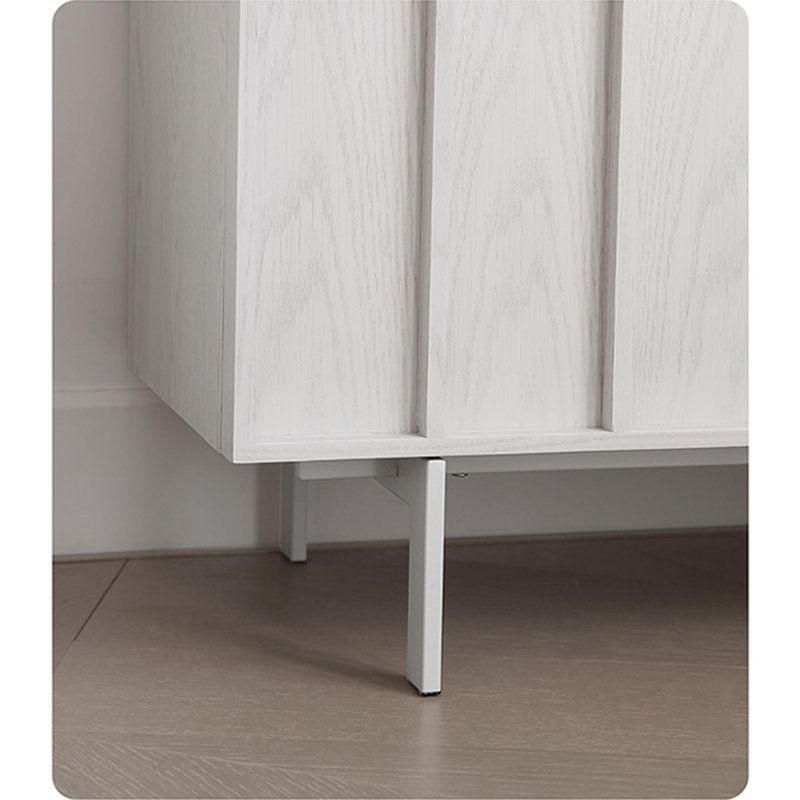 Simple Modern Designer Cream Style Accent Cabinet, White