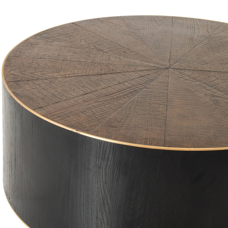 Perry Solid Wood Coffee Table, 15.5" H x 40" L x 40" W