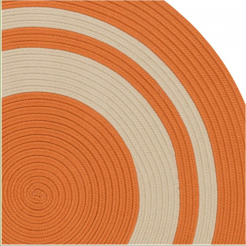 Tapis intérieur / extérieur Don - rouille, Rond 6 pi