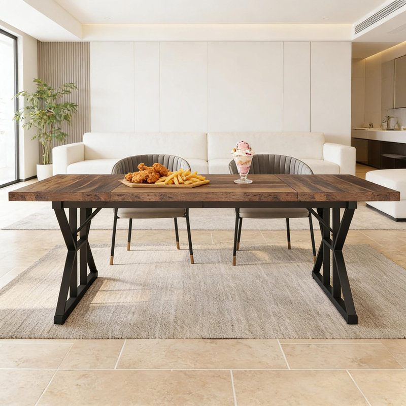 X-Shaped Design Kitchen Table,Dining Table,Computer Desk