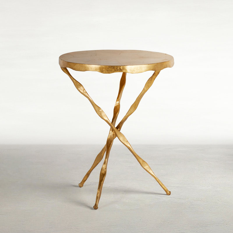 Edgar Cast Iron Pedestal End Table