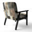 Fauteuil d'appoint rembourré Glam Dancing Shape I-1481656934