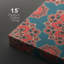 Mandala variété rouge et bleu sarcelle, motif exquis sur toile, impression sur toile 2 pièces Mandala-88315334