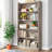 35.4'' W Bookcase, Modern Wood Tall Bookshelf-1840032563-1831045702