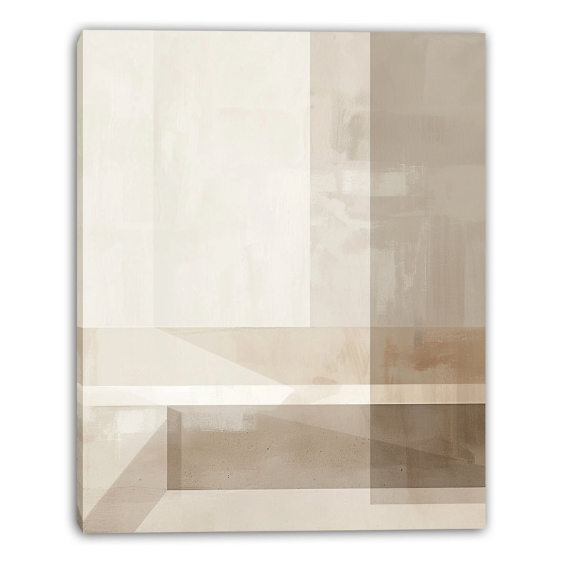 Art mural moderne sur toile abstraite structurée, H 16 po x l 12 po x P 1 po