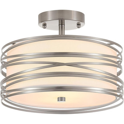 Plafonnier semi-encastré avec abat-jour Modern Farmhouse