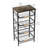 Fruit Basket for Kitchen, 4-5Tier Slide Out Metal Storage Baskets Carts Organizers Drawers with Wood Top and Handle with Rolling Wheels for Snacks Vegetables