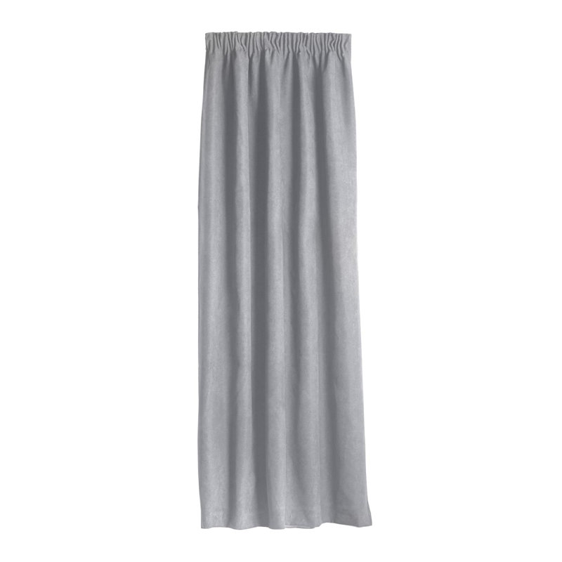Nalaiyah Velvet Chenille Door Curtain, Silver