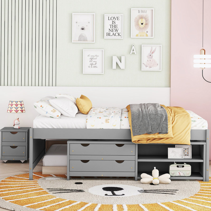 Ensemble de chambre à coucher Trevares, gris