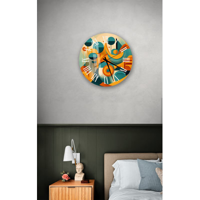 Horloge murale Mid-Century