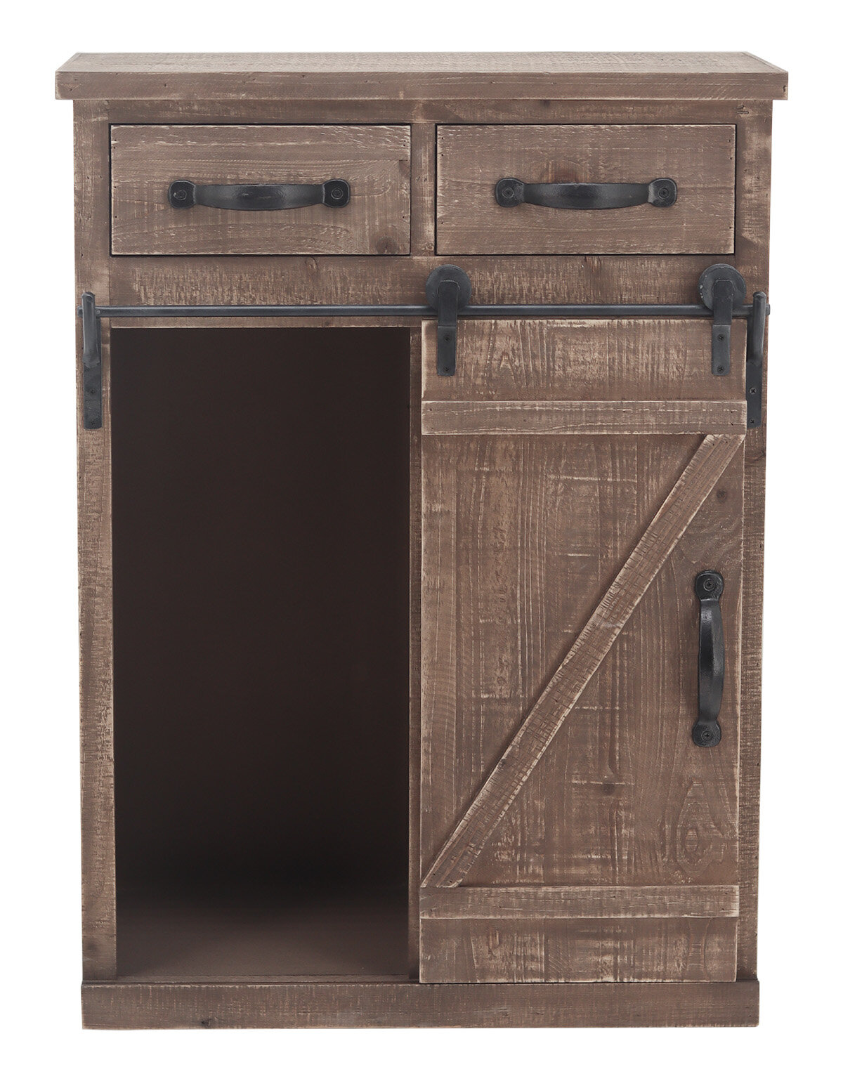 Gracie Oaks Akeyia Barn Door Accent Cabinet & Reviews | Wayfair