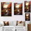 «Leaves Autumnal Symphony Leaf», reproduction sur toile-1160887517-1160887519