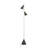 LumiSource Cone 65" Contemporary Metal Floor Lamp with Plated Nickel Finish and Black Faux Marble Base - Modern Living Room Lighting with LED Bulbs Included-368885604-368885603