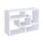 Convertible TV Console And Bookcase With Versatile L-Shape Design For Modern Living And Storage Solutions