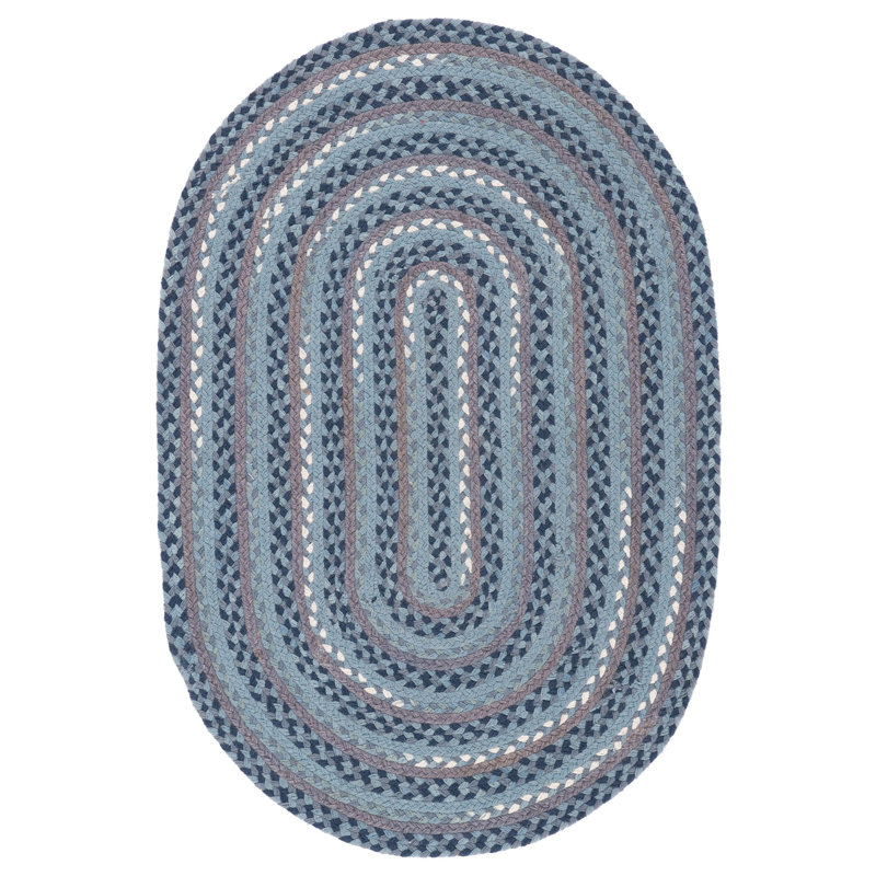 Buono Flat Weave Cotton Rug, Oval 6' x 9'