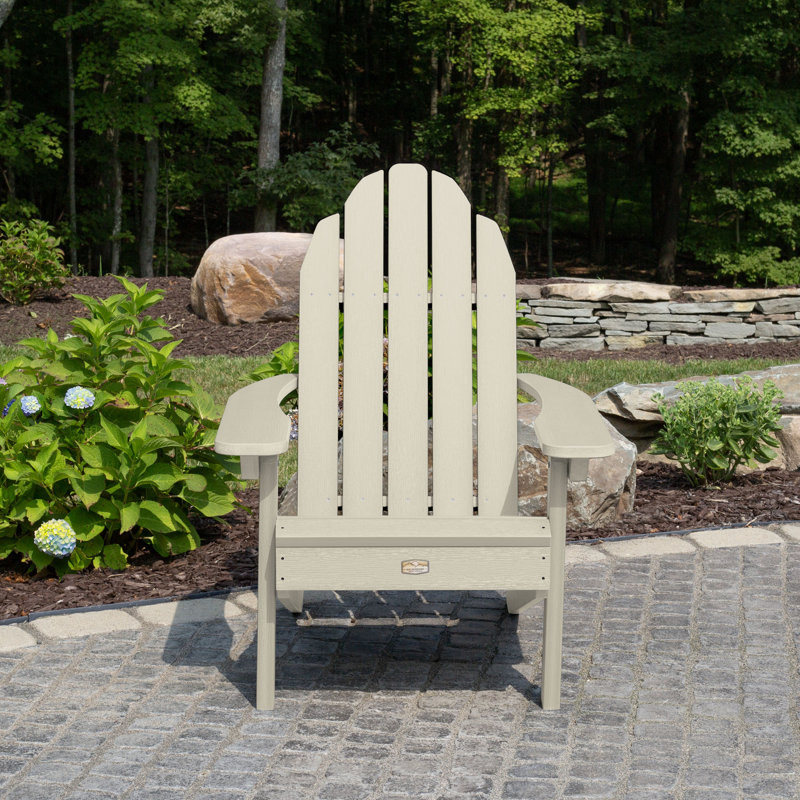 Hintz Outdoor Adirondack Chair, Whitewash