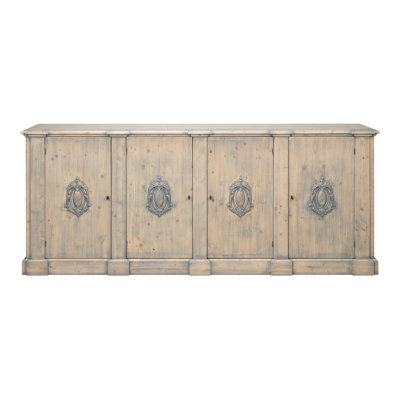 Crested 96'' W Solid Wood Sideboard