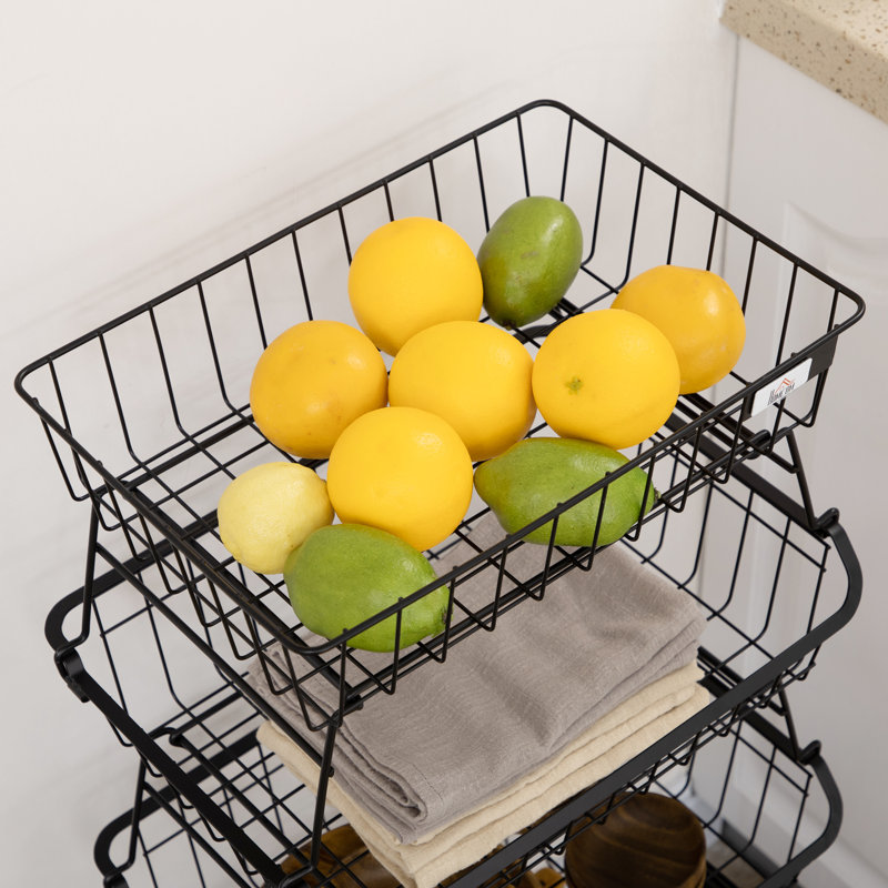 Steel Freestanding Storage Basket