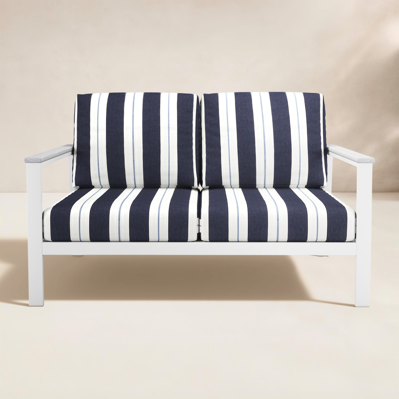Townsend 55" Sunbrella® Patio Loveseat, White