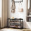 Shoe Bench, 3-Tier Shoe Rack, Industrial Shoe Organizer S...