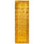 Overdyed Hand-Knotted Wool Modern-Contemporary Yellow Runner 3' 2" x 9' 10"