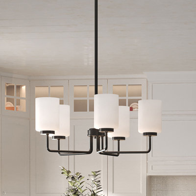 Merry 5 - Light Steel Dimmable Chandelier