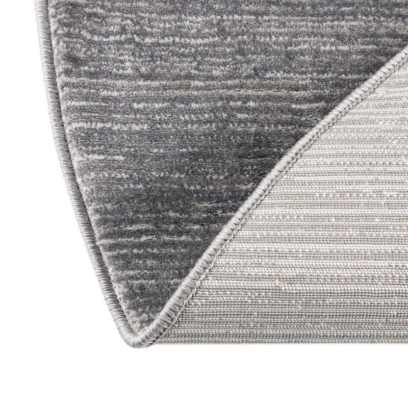 Tapis gris Glenn, Rond 6 pi 1 po