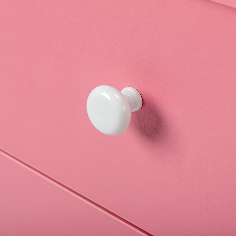 Table de manucure pliable pour Nail Tech avec 2 tablettes ouvertes, dépoussiéreur électrique , Rose