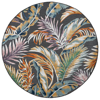 Tapis Cabana 452 à motif floral pour intérieur/extérieur