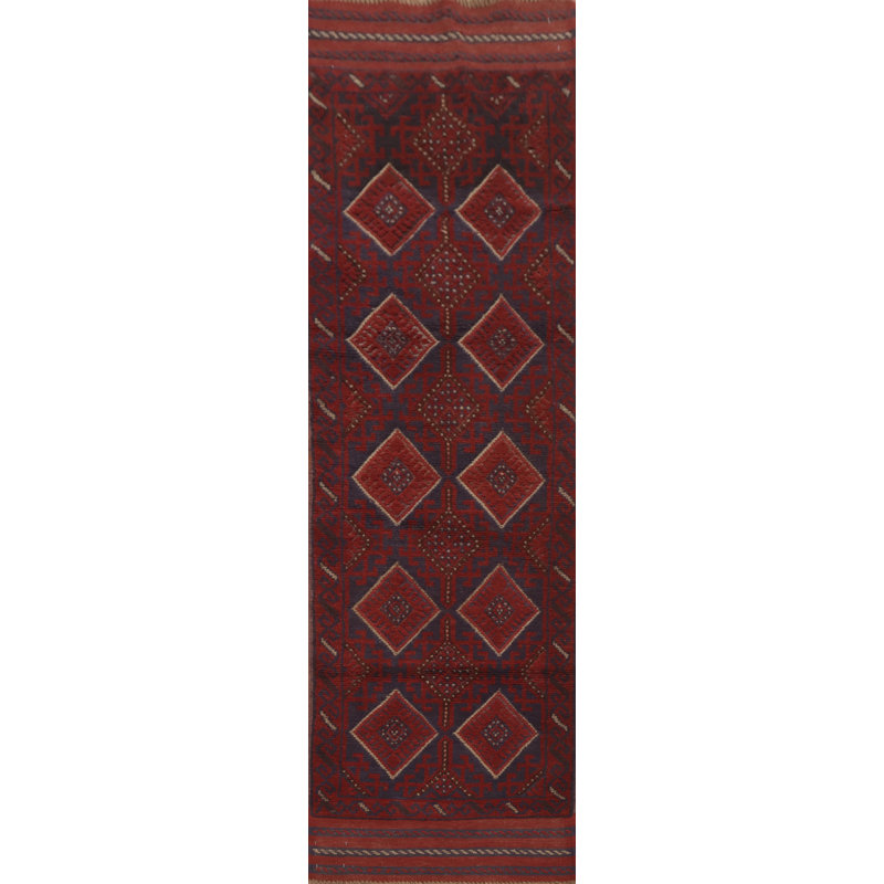 Tapis de couloir rouge 7 pi 8 po x 2 pi One-of-a-Kind