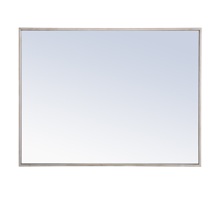Miroir mural Sabine, 36 po x 24 po, Argent