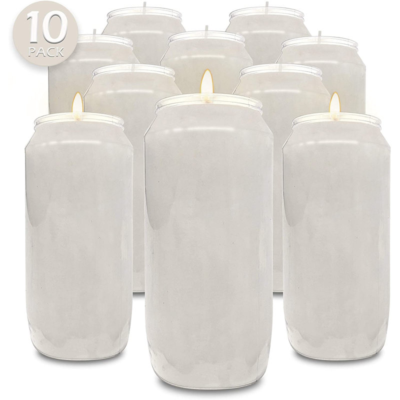 Bougie pilier Symple Stuff, Paquet de 10, H 7 po x l 2,6 po x P 2,6 po