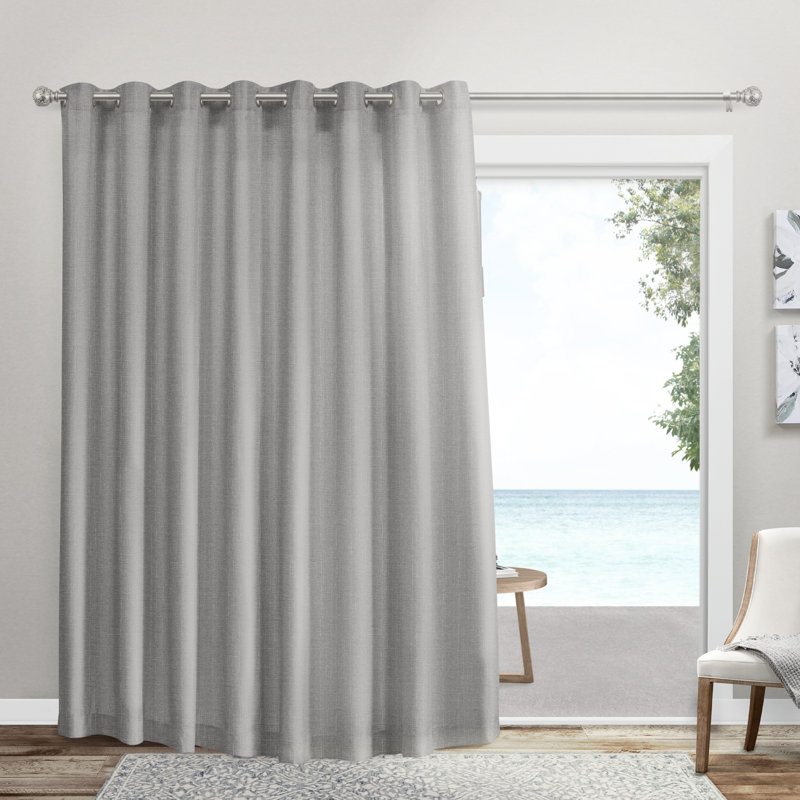 Jianyu Room Darkening Curtain Single Panel, 108" W x 96" L, Dove Gray