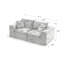 Canapé modulaire rembourré en chenille Modern