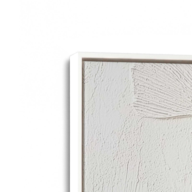 Ensemble de 3 impressions Ginkgo Whispers, Cadre flottant blanc opaque, 36 po x 24 po