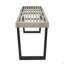 Metal/Solid Wood Outdoor Bench