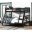 Bunk Bed, Classic, Wood Structure, Guard Rails On Top, To Top Bunk, No Foundation, 300Lbs Weight Per Bed In Frame, For , , Capacity-128992026-128992028