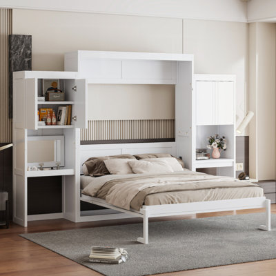 Murphy Bed With Desk, Vanity And Cabinets