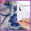 Rideaux de douche à fleurs bleues Quilling-1452415758