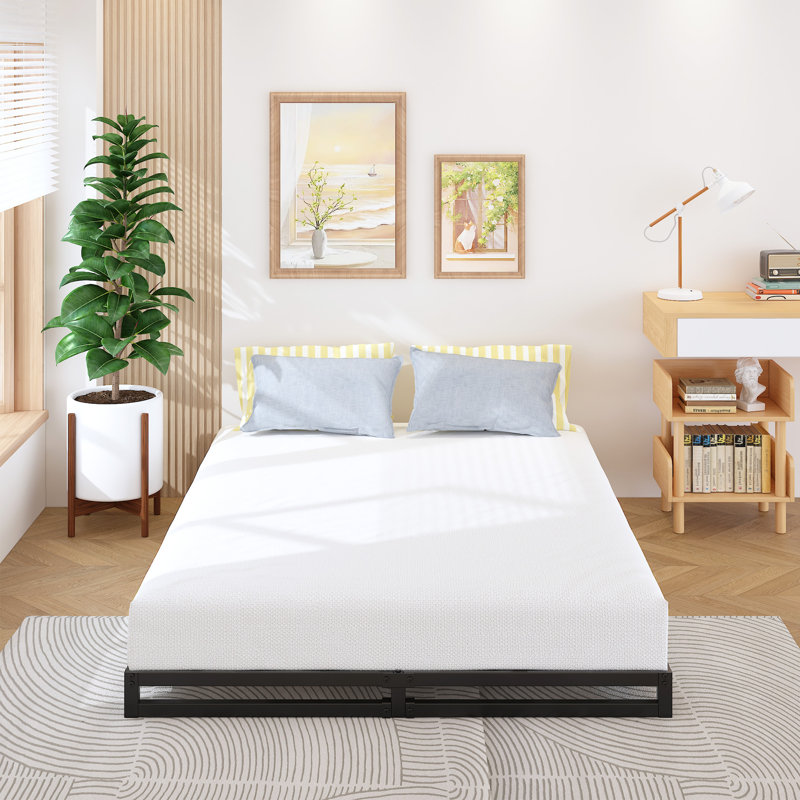 Metal Platform Bed Frame, Full, 4" 